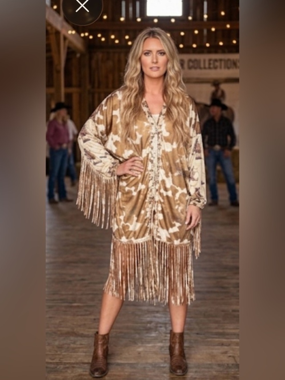 Lucky & Blessed Bohemian Style Fringe Dress Size 3X